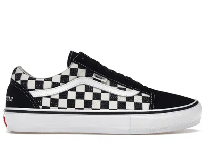 Pre-owned Vans Men's  Old Skool Supreme Swarovski Sneakers In Black