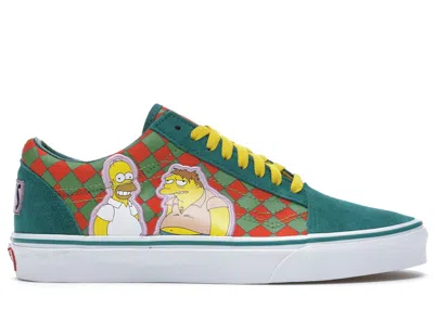 Pre-owned Vans Men's  Old Skool The Simpsons Moe's Sneakers In Green/red