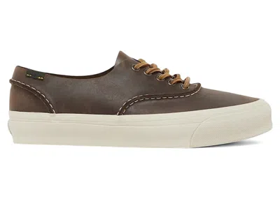 Pre-owned Vans Men's  Otw Era Moc Stitch Vibram Siped Leather Sneakers In Potting Soil In Brown