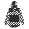 Vans Men's  Plaid Hooded Windbreaker Jacket Black In Multi