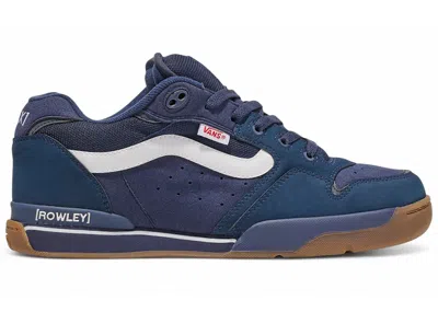 Pre-owned Vans Men's  Rowley Lx 25th Anniversary Sneakers In Navy Blue/gum In Multi