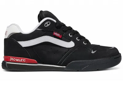 Pre-owned Vans Men's  Rowley Lx Sneakers In Black/white/red
