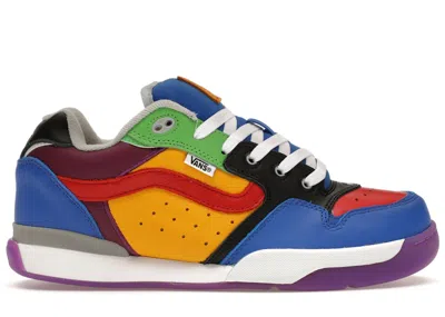 Pre-owned Vans Men's  Rowley Xlt Lx Gallery Dept. Sneakers In Yellow/blue In Multi