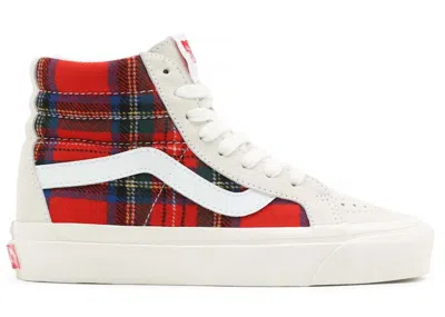Pre-owned Vans Men's  Sk8hi 38 Dx Anaheim Factory Pendleton Tartan Sneakers In Penleton/royal Stewart Tartan In Multi