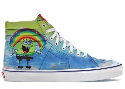 Pre-owned Vans Men's  Sk8hi 38 Dx Spongebob Squarepants Imaginaaation Sneakers In Color/blue