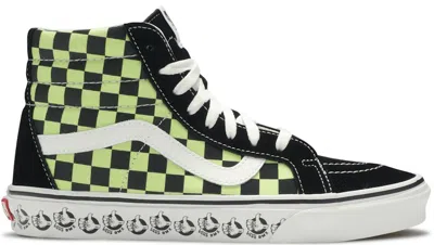Pre-owned Vans Men's  Sk8hi Bmx Sneakers In Black/sharp Green In Multi