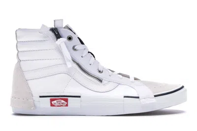Pre-owned Vans Men's  Sk8hi Checkerboard Cap Sneakers In True White/black In Multi