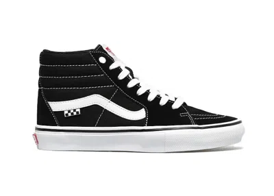 Pre-owned Vans Men's  Sk8hi Checkerboard Sneakers In Black/white
