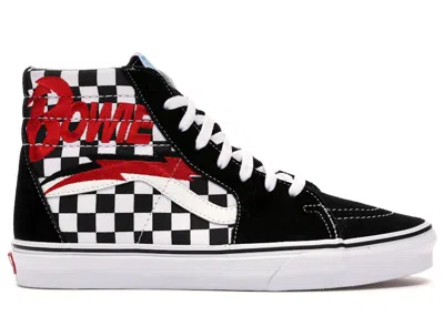 Pre-owned Vans Men's  Sk8hi David Bowie Diamond Dogs Sneakers In Black/red/white
