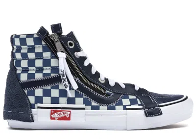 Pre-owned Vans Men's  Sk8hi Deconstructed Sneakers In Dress Blue/federal Blue