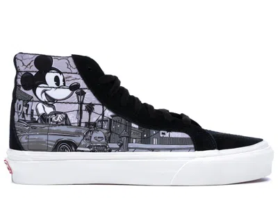 Pre-owned Vans Men's  Sk8hi Disney X Mr. Cartoon Sneakers In Black