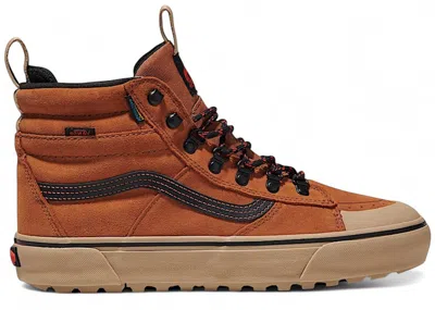 Pre-owned Vans Men's  Sk8hi Dr Mte Sneakers In Glazed Ginger Brown