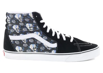 Pre-owned Vans Men's  Sk8hi Flash Skulls Sneakers In Black/true White