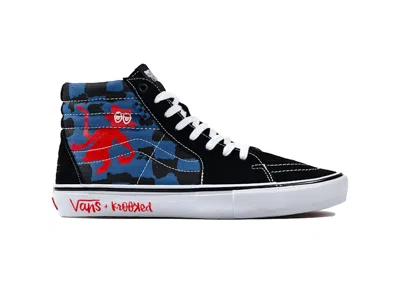 Pre-owned Vans Men's  Sk8hi Krooked By Natas For Ray Sneakers In Black/blue/white In Multi