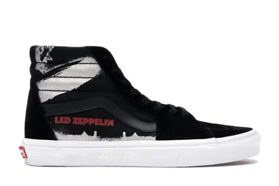 Pre-owned Vans Men's  Sk8hi Led Zeppelin Sneakers In Black/true White In Multi