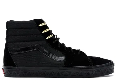 Pre-owned Vans Men's  Sk8hi Marvel Panther Sneakers In Black
