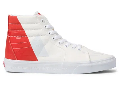 Pre-owned Vans Men's  Sk8hi Moca Sneakers In Logo/marshmallow In White