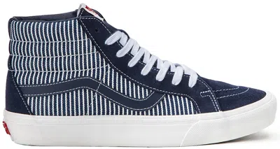 Pre-owned Vans Men's  Sk8hi Mount Vernon Mills Sneakers In Navy Blue/white In Multi