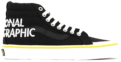 Pre-owned Vans Men's  Sk8hi National Geographic Sneakers In Black/white/yellow In Multi