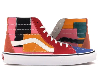 Pre-owned Vans Men's  Sk8hi Patchwork Sneakers In True White