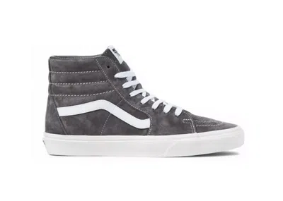 Pre-owned Vans Men's  Sk8hi Pig Suede Sneakers In Rabbit/white
