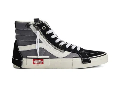 Pre-owned Vans Men's  Sk8hi Reissue Cap Sneakers In Cap Grey/black/white
