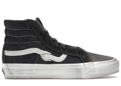 Pre-owned Vans Men's  Sk8hi Reissue Notre Sneakers In Raven