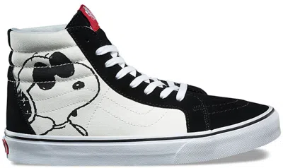 Pre-owned Vans Men's  Sk8hi Reissue Peanuts Sneakers In Joe Cool/black