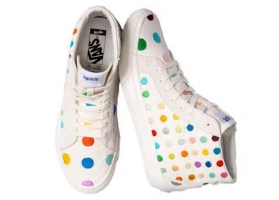 Pre-owned Vans Men's  Sk8hi Reissue Vlt Lx Damien Hirst S Sneakers In Polka Dot/white