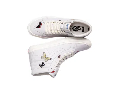 Pre-owned Vans Men's  Sk8hi Reissue Vlt Lx Damien Hirst Sneakers In Butterfly/marshmallow In Multi