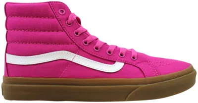 Pre-owned Vans Men's  Sk8hi Slim Light Gum Sneakers In Raspberry Rose