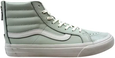 Pre-owned Vans Men's  Sk8hi Slim Zip Leather Sneakers In Zephyr Blue/black