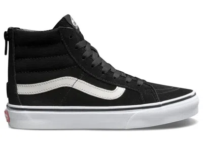 Pre-owned Vans Men's  Sk8hi Slim Zip Sneakers In Black