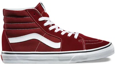 Pre-owned Vans Men's  Sk8hi Sneakers In Madder Brown/true White