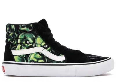Pre-owned Vans Men's  Sk8hi Supreme Skull Pile ( ) Sneakers In Black/green In Multi
