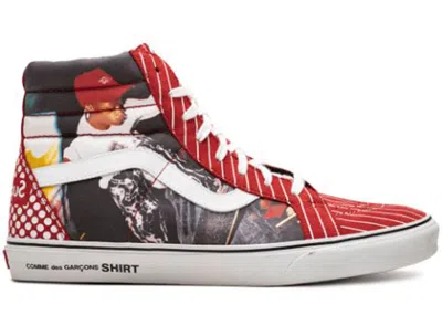 Pre-owned Vans Men's  Sk8hi Supreme X Cdg Harold Hunter () Sneakers In Red/white