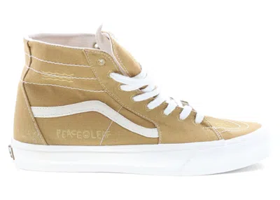 Pre-owned Vans Men's  Sk8hi Tapered Eco Theory Sneakers In Mustard Gold
