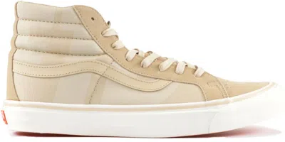 Pre-owned Vans Men's  Sk8hi Undefeated Desert Khaki Sneakers In Pebble/white