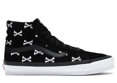 Pre-owned Vans Men's  Sk8hi Wtaps Sneakers In Bones/black/white