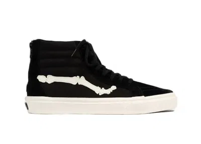 Pre-owned Vans Men's  Sk8hi Zip Blends Bones (2020) Sneakers In Black/white