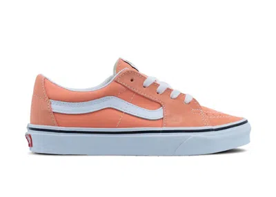 Pre-owned Vans Men's  Sk8low Sneakers In Orange/white