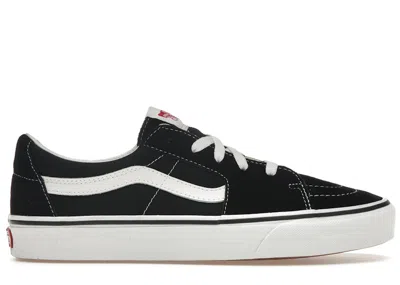 Pre-owned Vans Men's  Sk8low White Sneakers In Black/truewhite In Multi