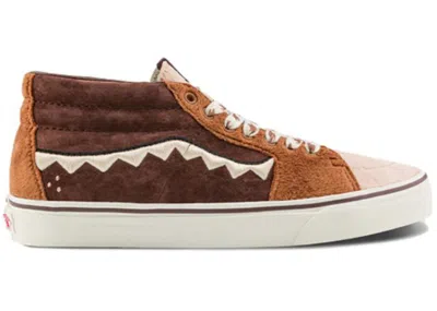 Pre-owned Vans Men's  Sk8mid Labubu The Monsters Sneakers In Brown/beige