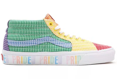 Pre-owned Vans Men's  Sk8mid Pride (2021) Sneakers In True White
