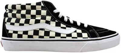 Pre-owned Vans Men's  Sk8mid Reissue Sneakers In Checkerboard/true White