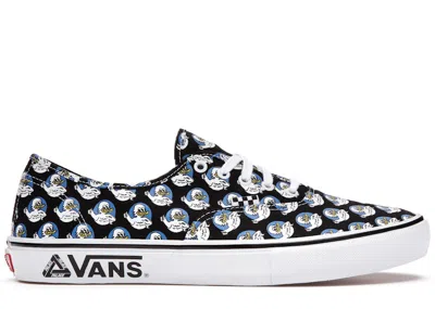 Pre-owned Vans Men's  Skate Authentic Palace Jeremy The Duck Sneakers In Black/white/royal In Multi