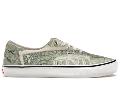 Pre-owned Vans Men's  Skate Era Supreme Dollar Sneakers In Green/white In Multi
