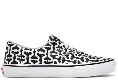Pre-owned Vans Men's  Skate Era Supreme Monogram S Logo Sneakers In Black/white In Multi