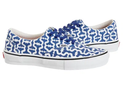 Pre-owned Vans Men's  Skate Era Supreme Monogram S Logo Sneakers In Royal/white