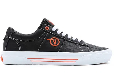 Pre-owned Vans Men's  Skate Sid Vcu Scifi Fantasy 90s Digital Tech Sneakers In Black/orange In Multi